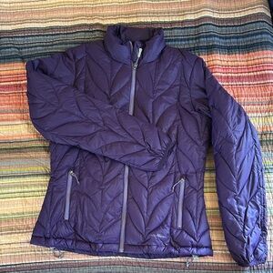 Eddie Bauer EB700 Women's Purple Quilted Down Jacket